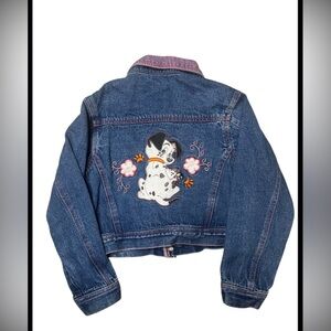 Rare kids Vintage 102 Dalmatians Denim Jacket Size 7-8